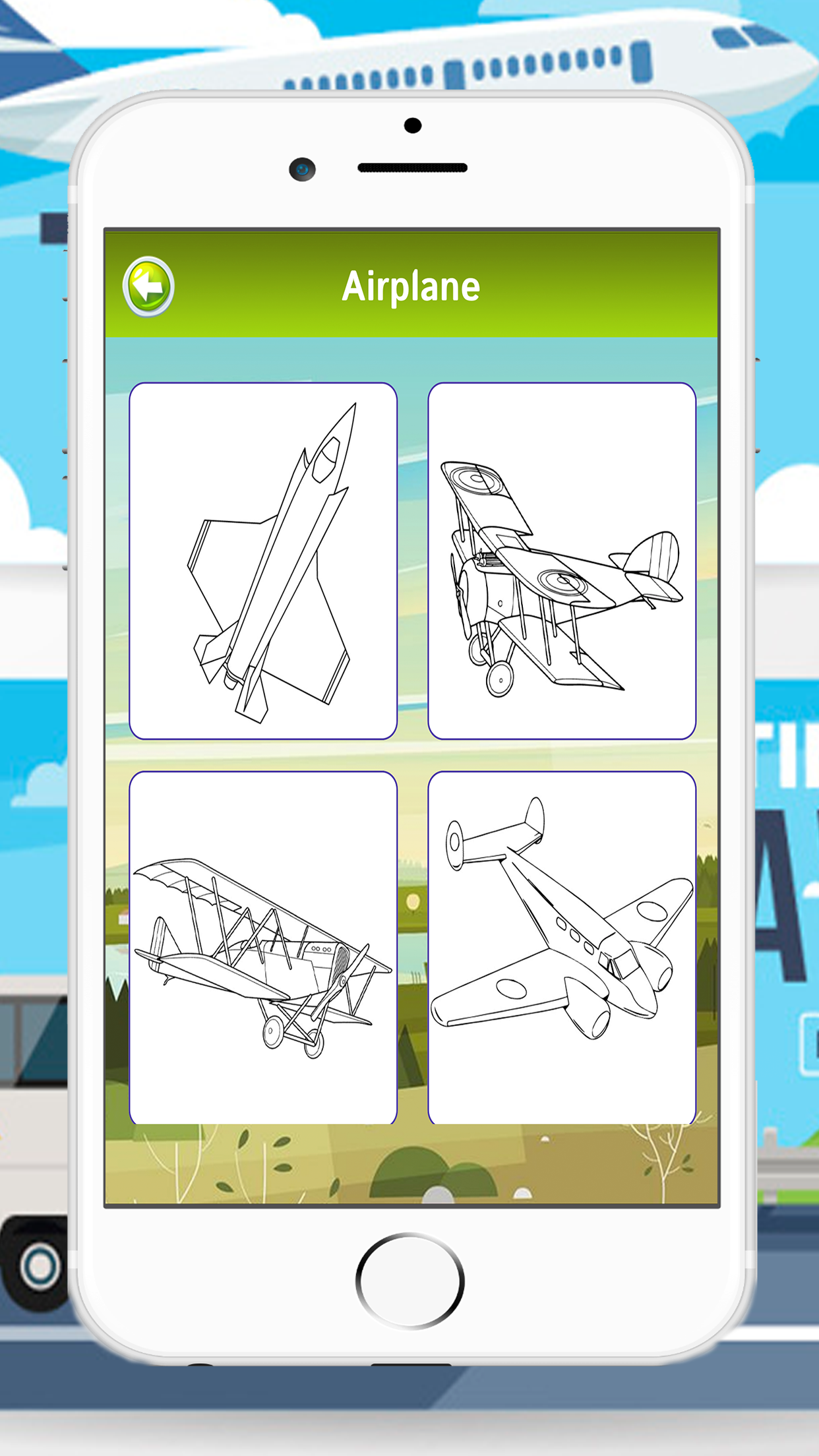 Vehicles Car Train Drawing Colouring For Kids