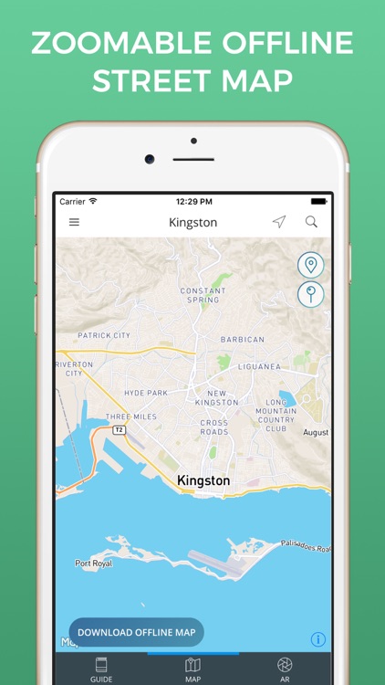 Kingston Travel Guide with Offline Street Map