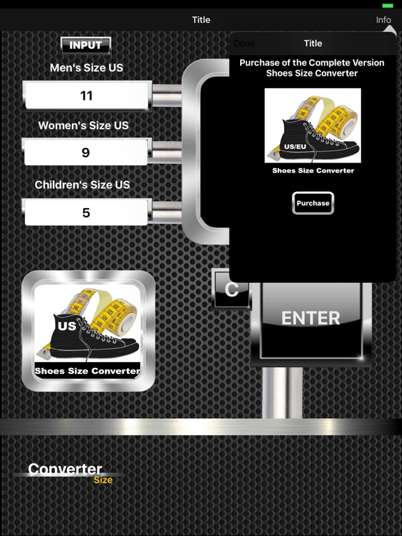 Screenshot #5 pour Shoes size converter  Lite