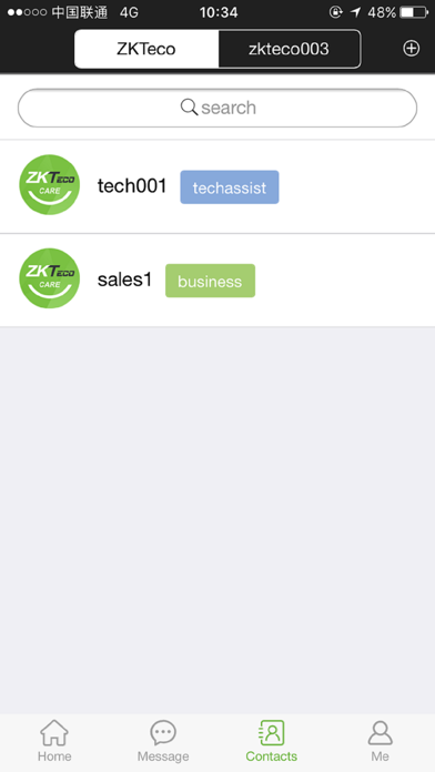 ZKTeco CARE screenshot