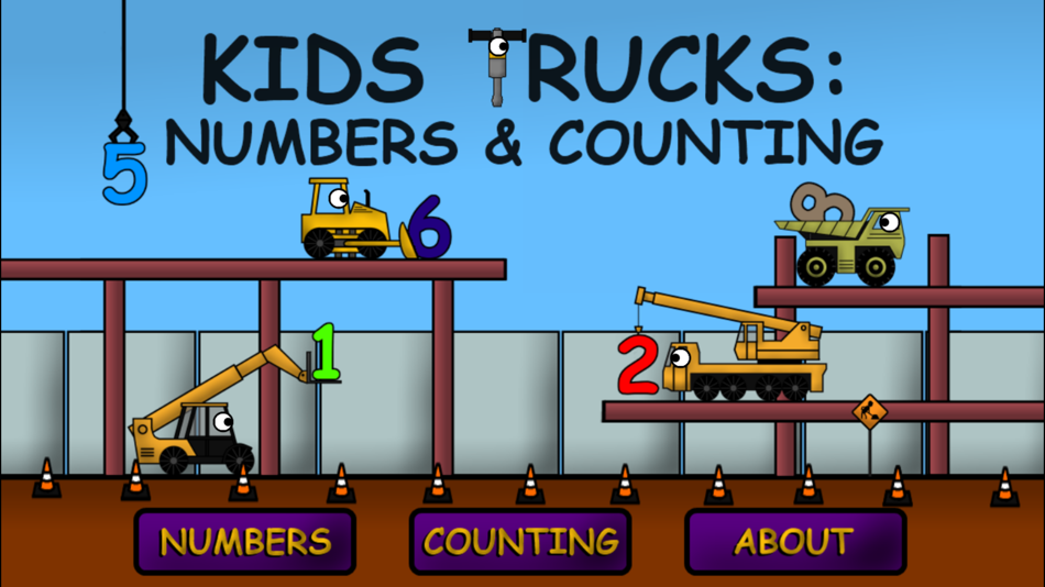 #1. Kids Trucks: Numbers and Counting (iOS) Göre: Scott Adelman Apps Inc