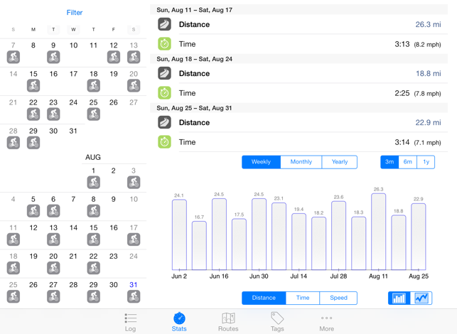 ‎Cyclist Log Screenshot