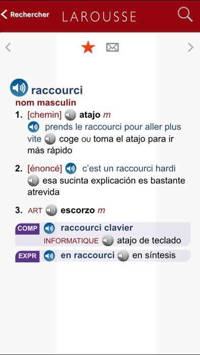 Screenshot #3 pour Grand Dictionnaire Espagnol/Français Larousse