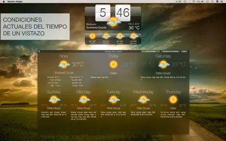 Widget Tiempo Escritorio Vivo+