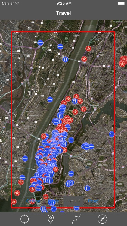 MANHATTAN (NEW YORK) – GPS Travel Map Navigator