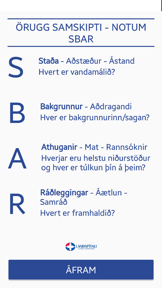SBAR LSH screenshot