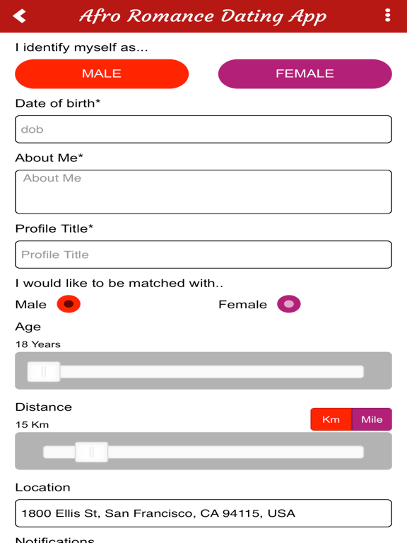 Screenshot #4 pour Afro Dating App