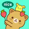 Strawberry Cat Emoji Sticker for iMessage contact information