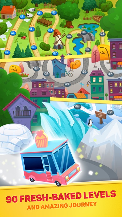 Screenshot #2 pour Match-3 Family Cake Café