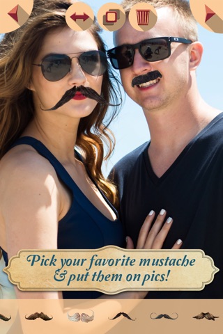 Mustache Photo Editor: Funny Face Stache Stickers screenshot 3