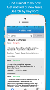 Clinical Research Trials screenshot