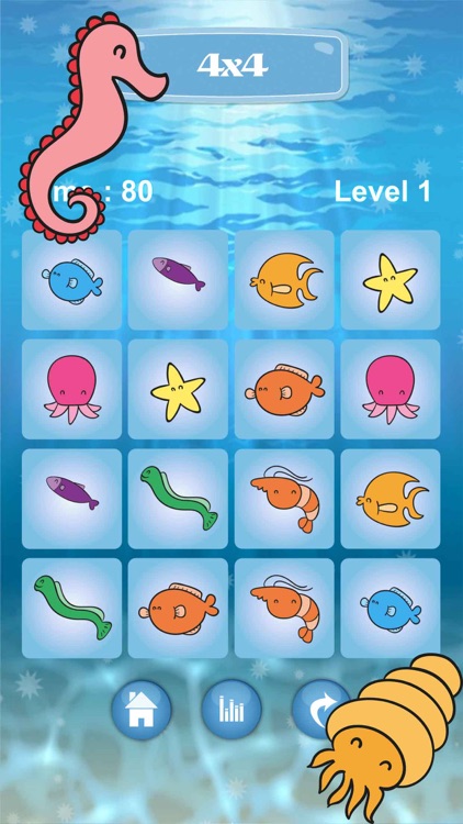 Ocean Match Puzzle Find The Pairs for kid