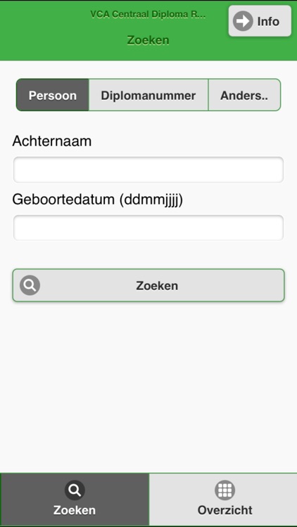VCA Centraal Diploma Register