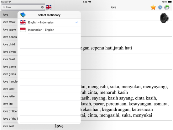 Screenshot #4 pour Indonesian English dictionary, best translation