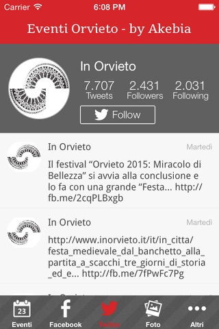 Eventi Orvieto screenshot 2