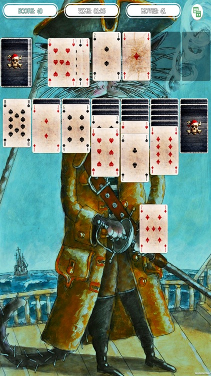 Solitaire - Cat Pirate Portrait screenshot-4