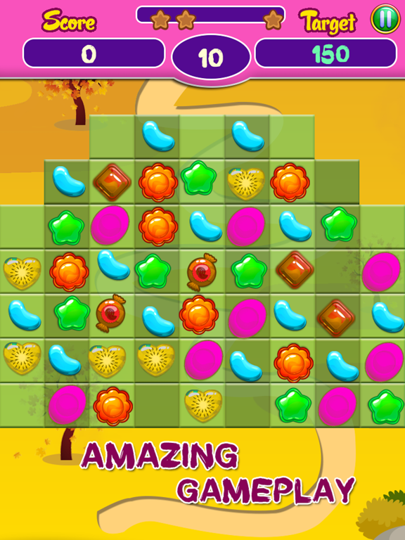 Screenshot #6 pour Sweet Candy mania games - Match 3 Puzzle Game
