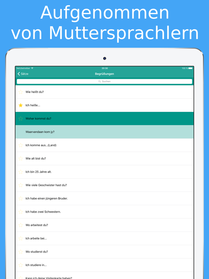 Afrikaans Sprechen Lernen - Wörter and Sätze