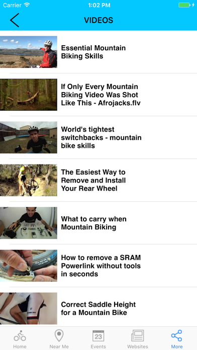 MTB Trails SA app screenshot 2