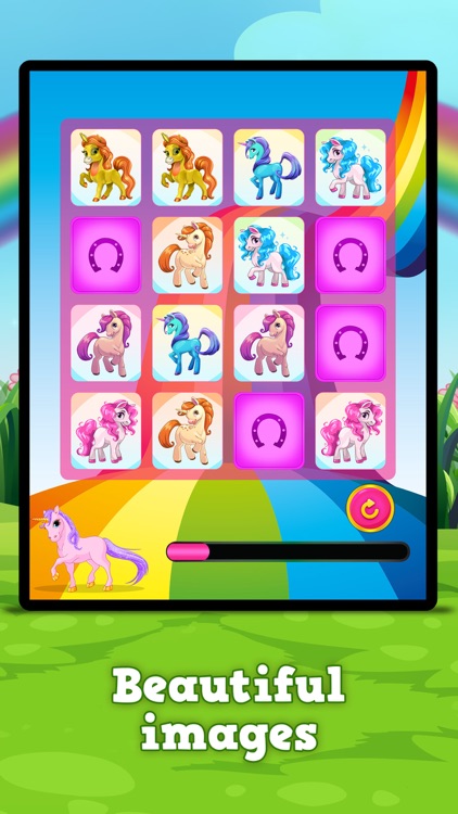 Pony and Unicorn : Matching Games screenshot-3