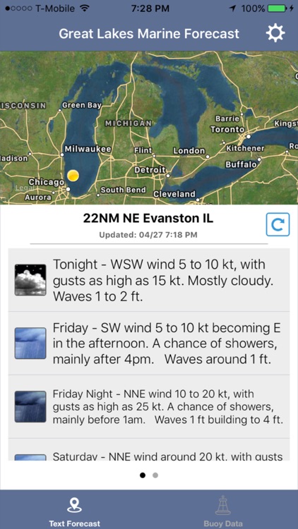 Great Lakes Boating - NOAA Marine Weather Forecast