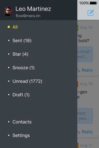 Flow Mail - tames mobile inbox screenshot 4