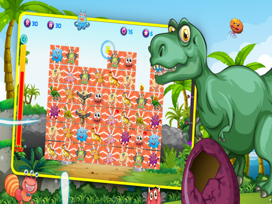 Screenshot #5 pour Match 2 des dinosaures et des monstres
