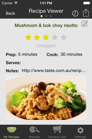 Oregano Recipe Manager for iPhone screenshot 2