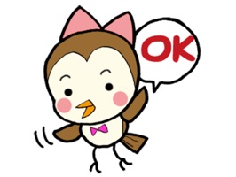 It is a cute little bird sticker