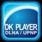 DK Player enable you to listen to internet radio, iPod music library and stream it to your DLNA®/Upnp™ enabled renderer (DMR) devices that is sharing on the same network