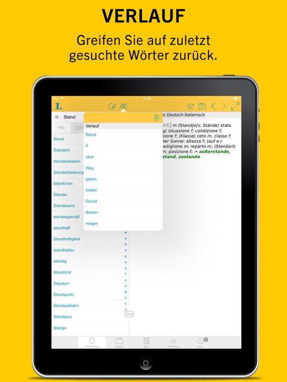 Screenshot #6 pour Italienisch Deutsch Wörterbuch