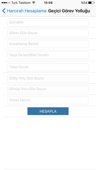 How to cancel & delete Harcırah Hesapla from iphone & ipad 3