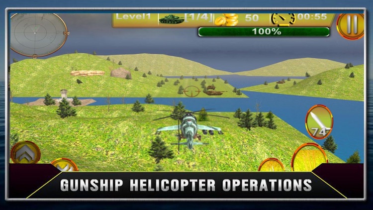 HELICOPTER Shoot Rotket Simulation 3D