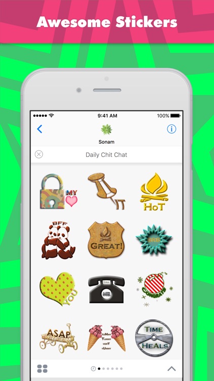 Daily Chit Chat stickers by Sonam