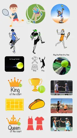 Game screenshot Fun Tennis Stickers mod apk