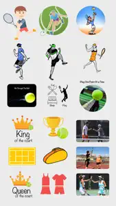 Fun Tennis Stickers screenshot #1 for iPhone