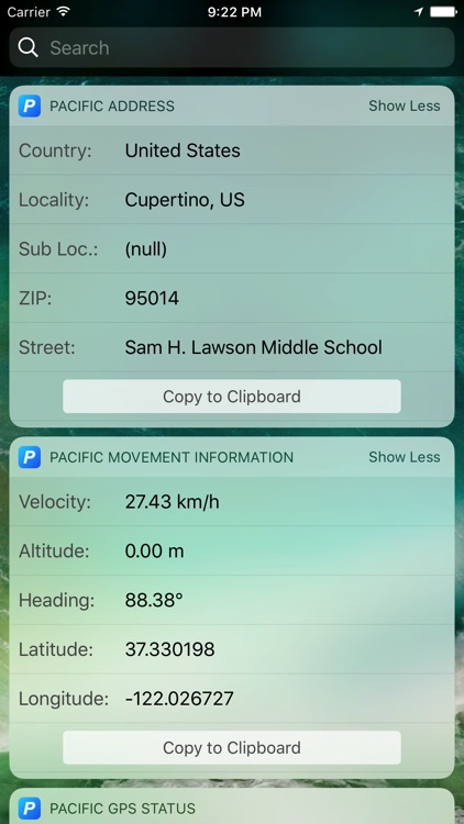 Pacific - Powerful Location Information Widgets
