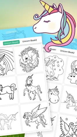 Game screenshot Cute Unicorn Coloring Drawing Book for Girl mod apk