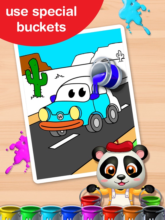 Baby Panda Paintbox - Coloring Games for Kids! iPad screenshot 3 - Games app