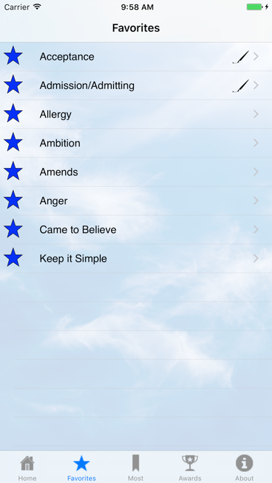 AA Topics-w/ Big Book Passages iPhone screenshot 3 - Reference app