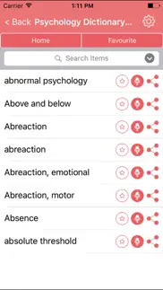 psychology dictionary definitions terms iphone screenshot 1