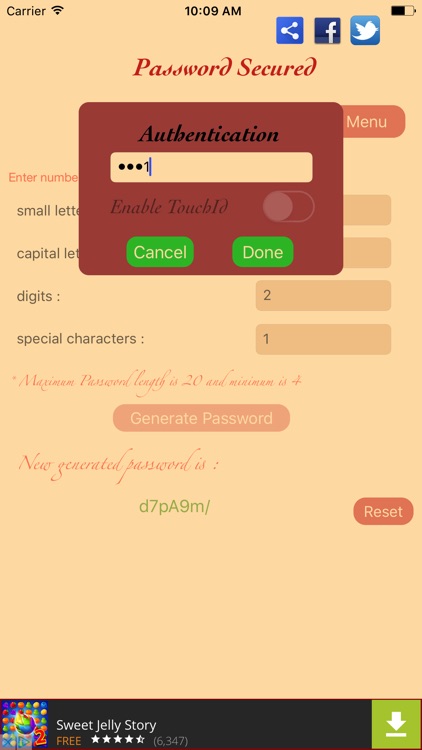 Password Secured