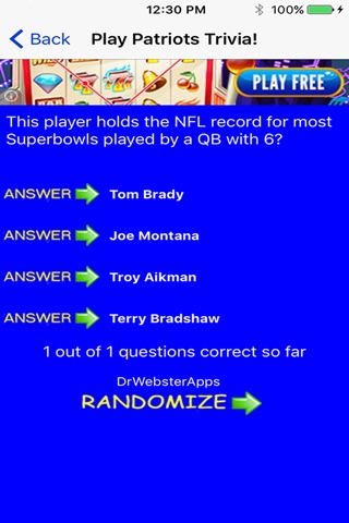 Trivia for NE Patriots Fans screenshot 4