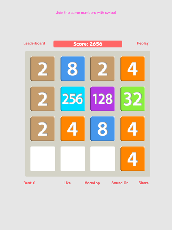 Screenshot #4 pour 2048 4096 Puzzle Game