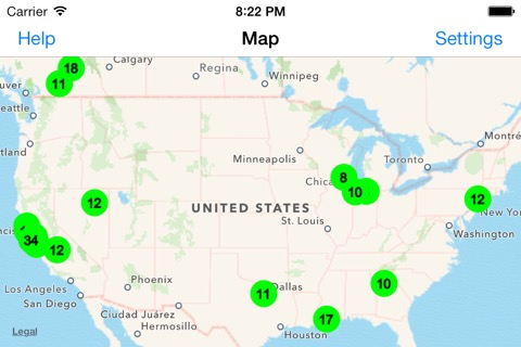 Radiation Map Tracker displays worldwide radiationのおすすめ画像1