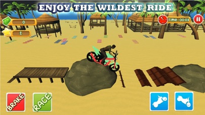 Screenshot #2 pour Blocky Super Moto Bike Rider
