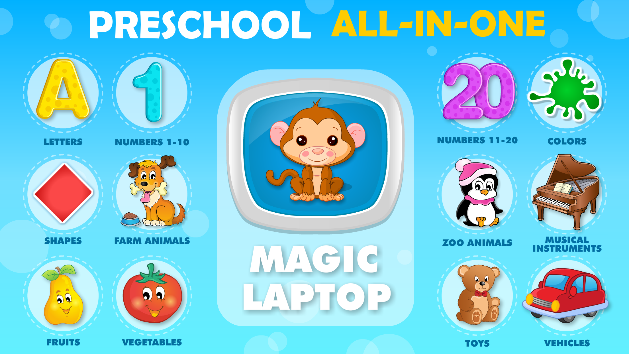 Baby learning: Toddler games for 1 2 3 4 year olds