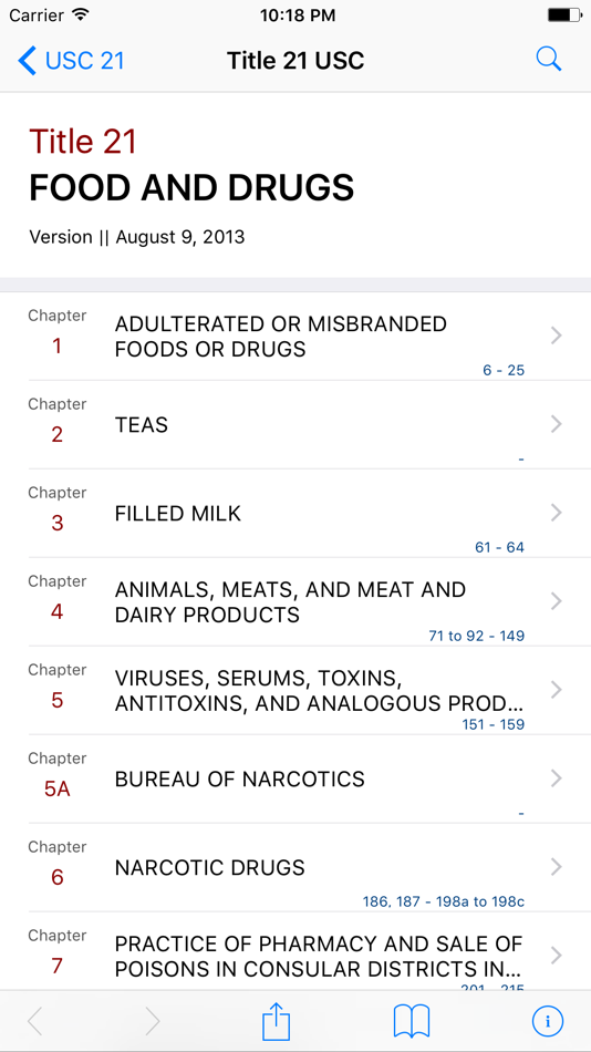 21 USC - Food and Drugs (LawStack Series) - 8.602.20170702 - (iOS)