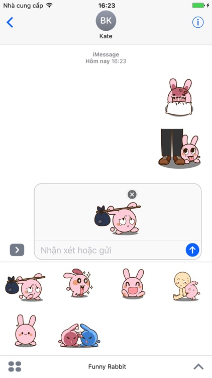 Funny Rabbit - Animated Stickers And Emoticons