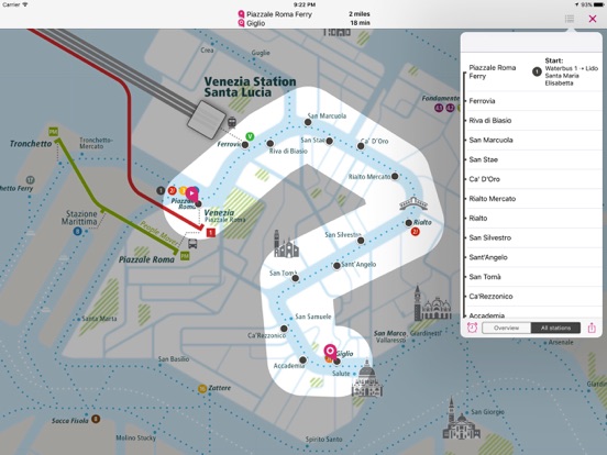 Screenshot #6 pour Venise Rail Map Lite